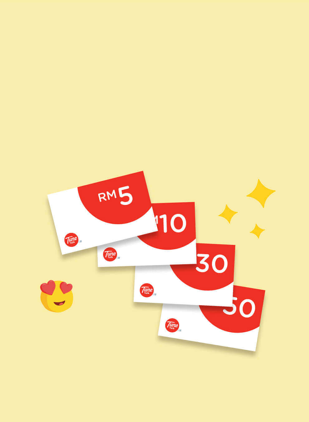 Top Up Vouchers Tune Talk Malaysia Mobile Prepaid