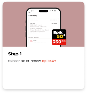 Merdeka Epik+ Promo Step 1