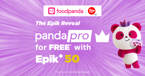 Get FREE PandaPro & Unlimited Food Delivery with Tune Talk Epik+ 50